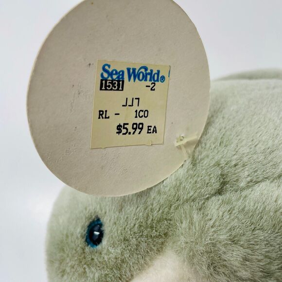 Vintage Plush Dolphin Sea World Vintage Theme Park Animal Dolphin NWT VTG Toy - Picture 12 of 13